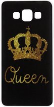 ADEL Siliconen Back Cover Softcase Hoesje Geschikt voor Samsung Galaxy A5 (2015) - Queen Goud