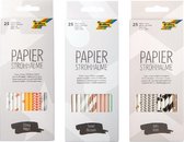 Folia Hotfoil Papier Rietjes Knutsel of Drink Set A040132 - incl lijm en schaar