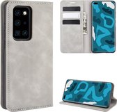 Huawei P40 Pro hoesje - Luxe Wallet bookcase - Grijs - GSM Hoesje - Telefoonhoesje Geschikt Voor: Huawei P40 Pro