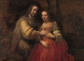 Rembrandt van Rijn - Isaak en Rebekka, bekend als Het Joodse bruidje 120x90cm  Rijksmuseum