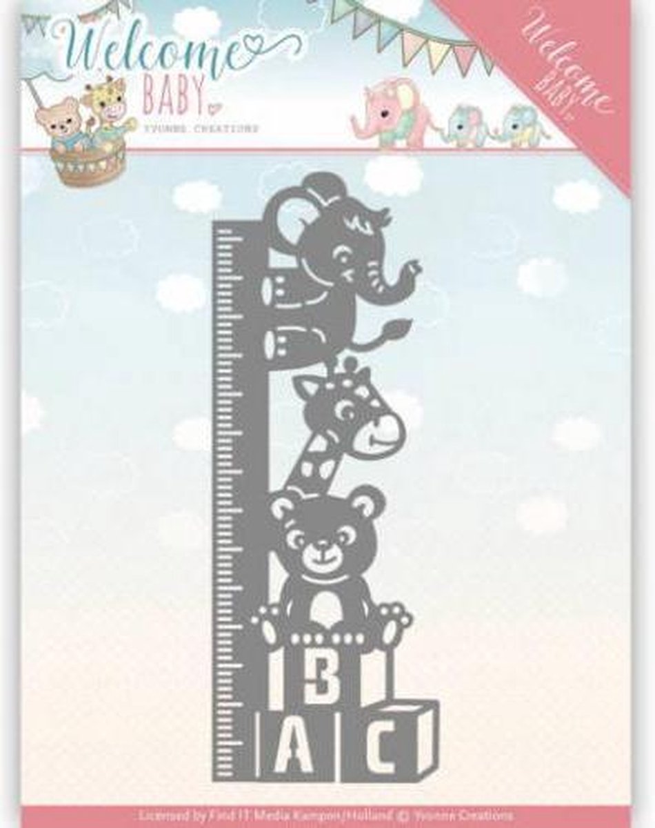 Mal  - Yvonne Creations - Welcome Baby - Groeikaart