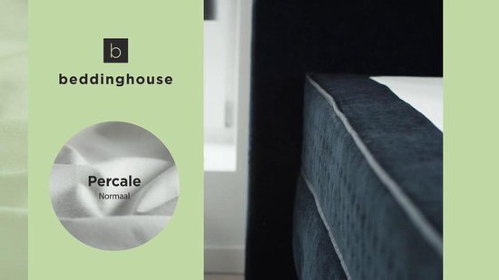Beddinghouse Percale katoen - Hoeslaken - 90x200 - Gebroken wit
