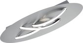 LED Plafondlamp - Trion Dolpha - 9W - Warm Wit 3000K - 3-lichts - Dimbaar - Rond - Mat Nikkel - Aluminium - BES LED