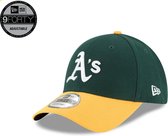 New Era The League Baseball Athletics Cap - Sportcap - Pet - Groen/Geel - One size