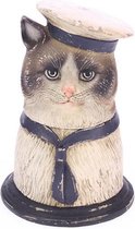 Opbergdoos Kat verkleed als matroos - decoratief figuur