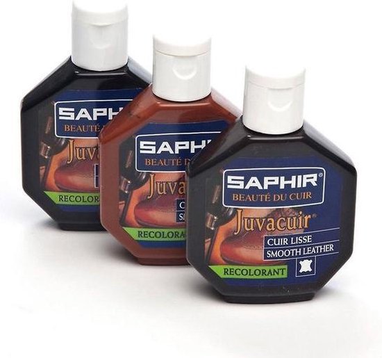 Saphir Juvacuir - 12 Rouge Hermes (donkerrood) - recolorant Cuir Lisse - zacht leer kleur verbeteraar professionele kwaliteit