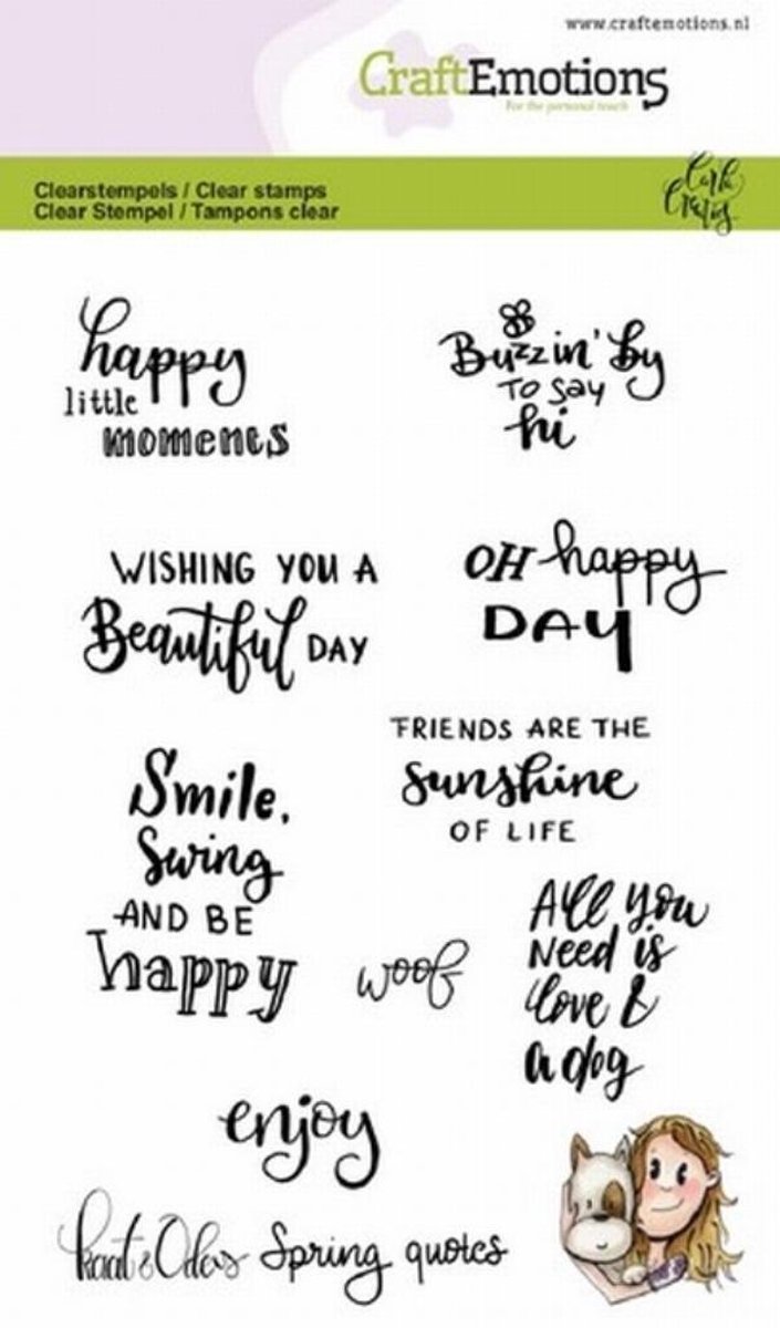 Clearstamps A6 - Kaat en Odey Spring quotes