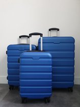 3-Delige harde kofferset ABS - Blauw