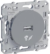 USB-oplader - Aluminium - Odace - Schneider Electric - S530408