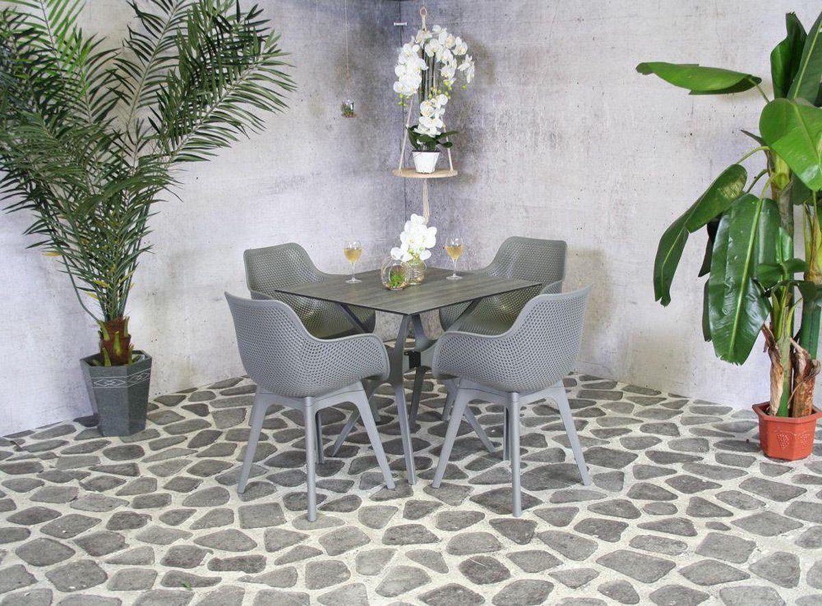 Sens-Line Jasper Garden Chair Plastic Grey