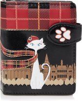Shagwear Portemonnee Dames - Compact Ritsportemonnee - Kunstleer - Scottish Cat (009987sm)