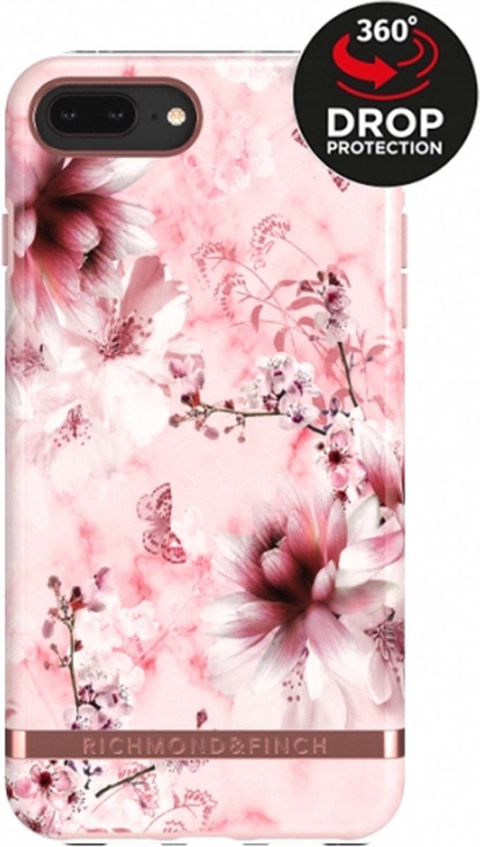 Richmond Finch Pink Marble Floral for iPhone 6+/6s+/7+/8+ ROSE