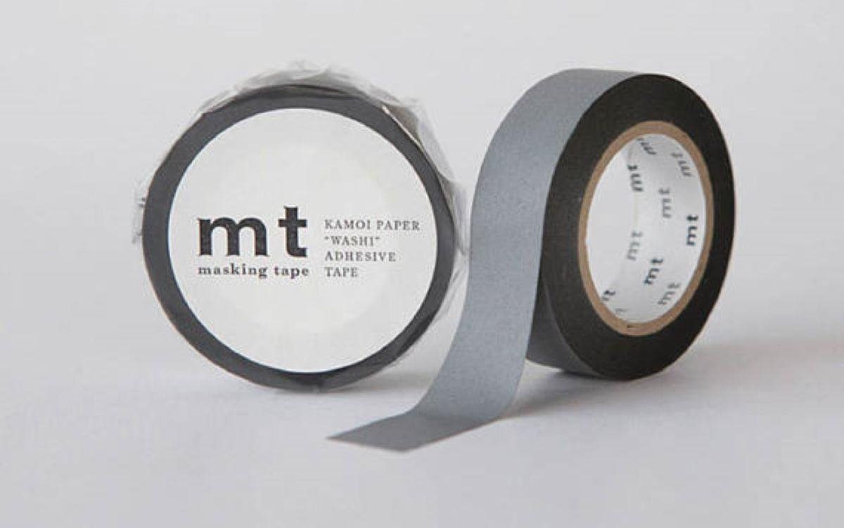 Masking Tape Grijs 10 meter x 1,5 cm. MT Masking Tape Matte Gray