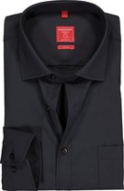 Redmond regular fit overhemd - antraciet grijs - Strijkvriendelijk - Boordmaat: 41/42