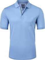 OLYMP modern fit poloshirt - lichtblauw -  Maat: 3XL