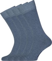 FALKE Happy herensokken (2-pack) - jeansblauw (light denim) - Maat: 39-42