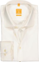 Redmond modern fit overhemd - beige - Strijkvriendelijk - Boordmaat: 43/44