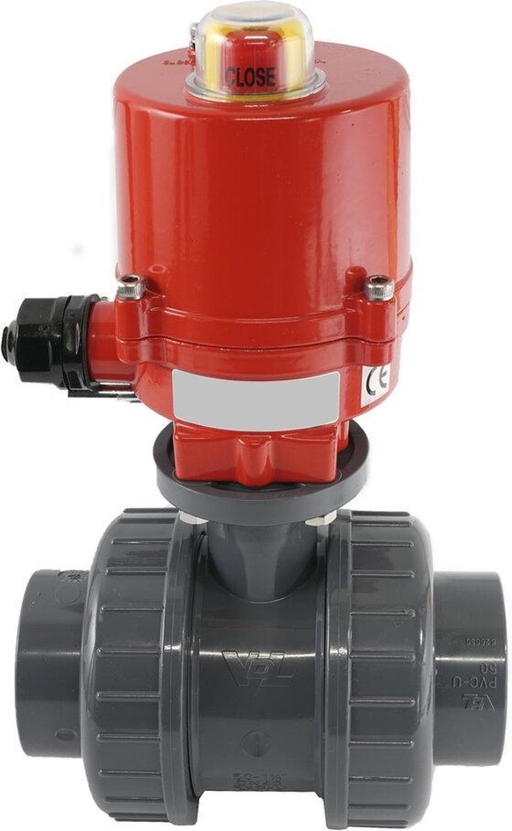 32mm 12V AC Elektrische Kogelkraan PVC Lijm 3Punt 16 Bar VDL