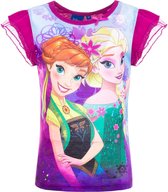 Frozen T shirt - Full print - Donker Roze - maat 116