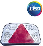 LED achterlicht met alle functies - 244x149x48 mm - links