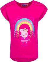 Peppa Pig Meisjes T-shirt, roze, Rainbow Vibes, maat 110