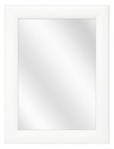 Spiegel met Ronde Houten Lijst - Wit - 30x40 cm