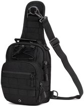 Zwart Protector Plus X201 multifunctionele nylon slingertas rugtas half heuptas | schoudertas | backpack | daypack | outdoor/servival |  X000KPZN2D