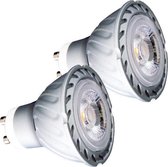EcoSavers LED lamp GU10 set van 2 stuks | 400 lumen | aluminium behuizing