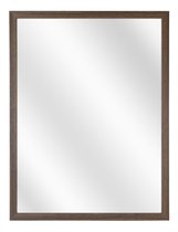 Spiegel met Vlakke Houten Lijst - Walnoot - 40x60 cm