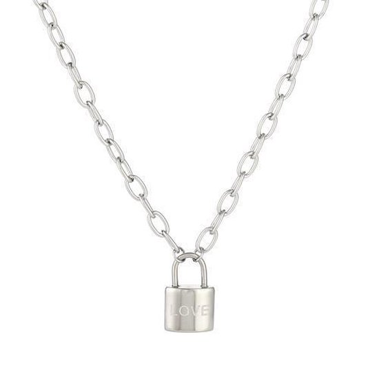 Michelle Bijoux Sleutel ketting love zilver JE11801