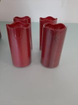 Led  kaarsen Rood - 4 stuks