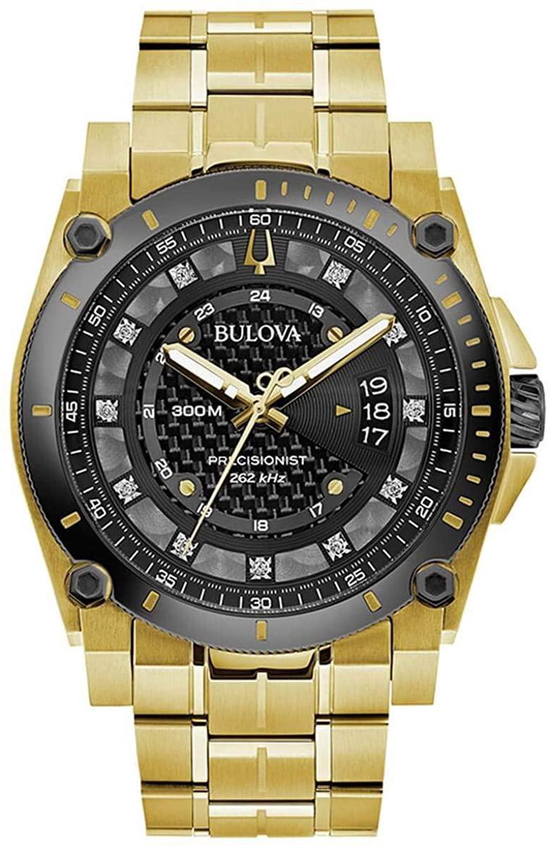 Bulova Precisionist 98D156 Horloge - Staal - Goudkleurig - Ø 45 mm