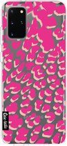 Casetastic Samsung Galaxy S20 Plus 4G/5G Hoesje - Softcover Hoesje met Design - Leopard Print Pink Print