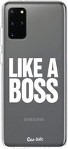 Casetastic Samsung Galaxy S20 Plus 4G/5G Hoesje - Softcover Hoesje met Design - Like a Boss Print