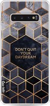 Casetastic Samsung Galaxy S10 Plus Hoesje - Softcover Hoesje met Design - don't quit your daydream Print