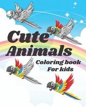 Cute Animals Coloring book for kids