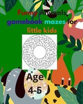 funny animal game book mazes for little kids