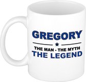 Gregory The man, The myth the legend cadeau koffie mok / thee beker 300 ml