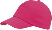 Roze baseballcap 5-panel voor volwassenen met klittenbandsluiting