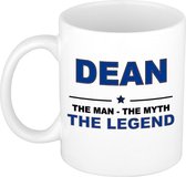 Dean The man, The myth the legend cadeau koffie mok / thee beker 300 ml