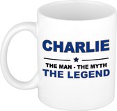 Charlie The man, The myth the legend cadeau koffie mok / thee beker 300 ml