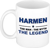 Harmen The man, The myth the legend cadeau koffie mok / thee beker 300 ml