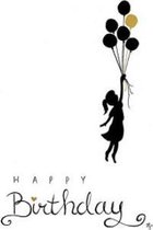 Kaart - A6 - 10x15cm - Met envelop - Happy birthday - Vieren - Verjaardag - Majestic Ally - 12 stuks