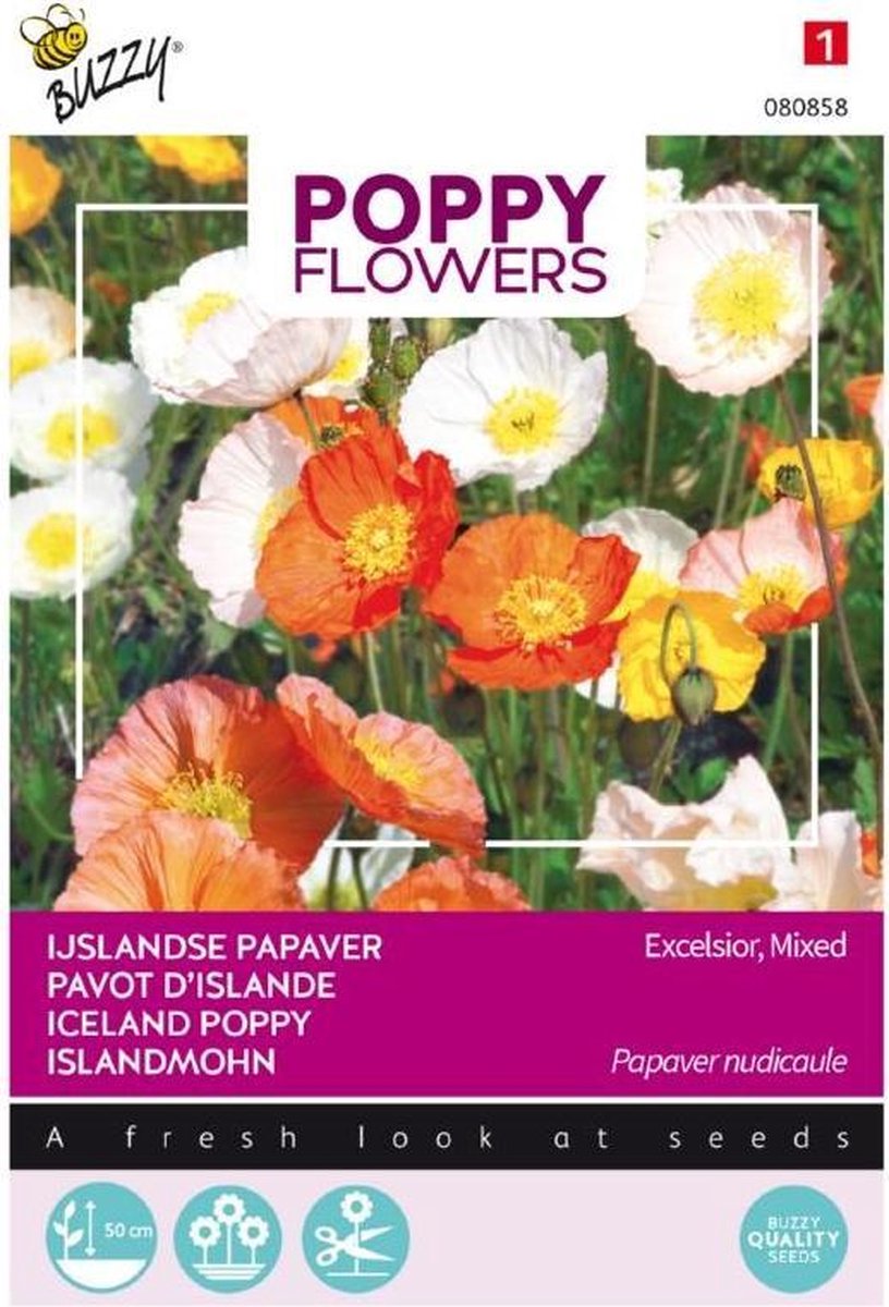 Poppies Of The World IJslandse Papaver Bloemzaad