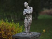 Tuinbeeld - modern bronzen beeld - Sterke man " Vincent" - Bronzartes - 36 cm hoog