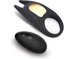 Subliem Vibrerende Cockring – Cockringen voor Mannen & Koppelgebruik | 10 Vibratiestanden - Draadloze Afstandsbediening - Waterdicht & USB Oplaadbaar