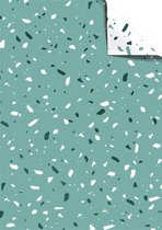 Haza Original Inpakpapier Terrazzo 250 M X 30 Cm Groen