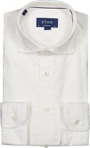 Eton  Overhemd Wit Normaal - Maat UK17-EU43 - Heren - Lente/Zomer Collectie - Katoen