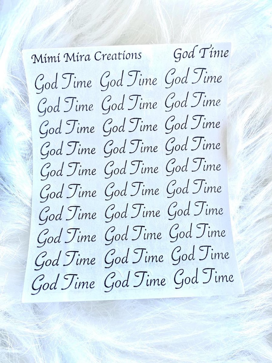 Mimi Mira Creations Functional Planner Stickers God Time