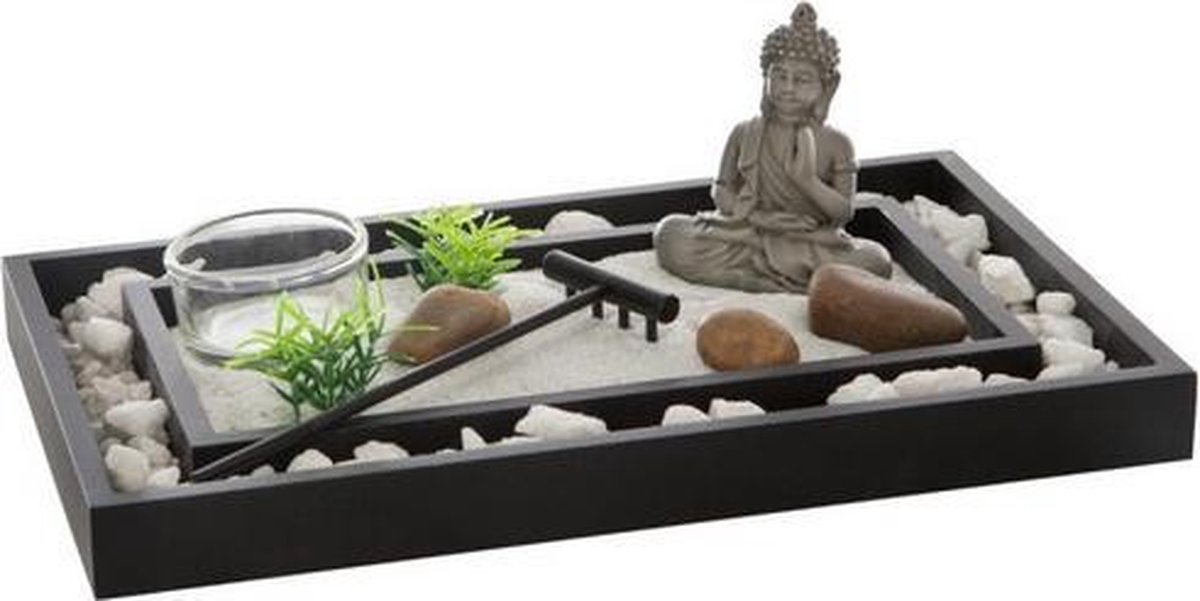 ZEN GARDEN 24 X 15 CM BUDDHA PLATEAU ZEN TUIN